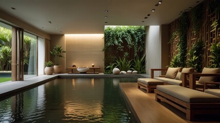Modern Spa Pool Area