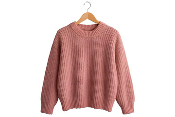 pink sweater isolated on white