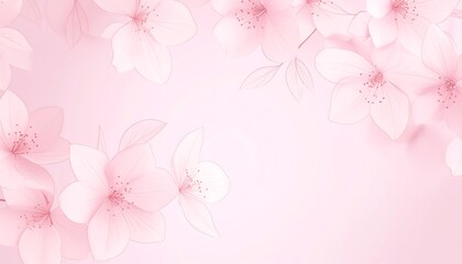 Delicate pink cherry blossoms in soft focus (2)