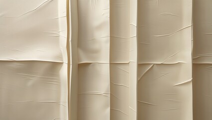 Folded Wrinkled Paper Texture in Warm Light background