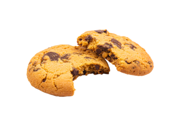 a half eaten cookie with a bite taken out of it