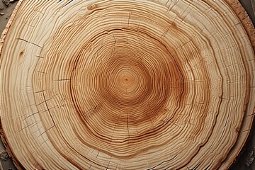 Fototapeta premium Close-Up of Tree Rings for Natural Background