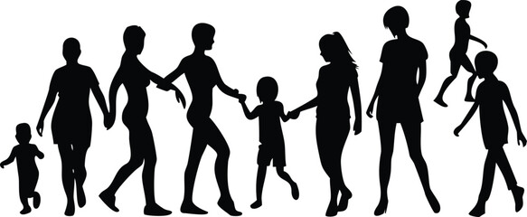 Large Collection of Female Silhouette Poses, Fashion, Dance, and Lifestyle Vector Set