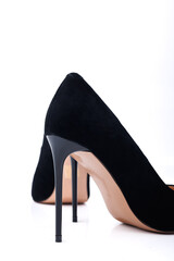 Introducing our stunning Elegant Black Suede High Heels, expertly designed with a chic stiletto...