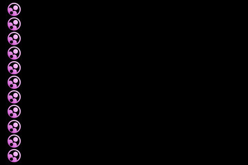 Minimalist design on black or light green. Modern abstract design