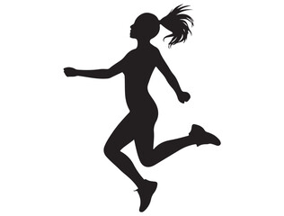 JUMPING GIRLS SILHOUETTE