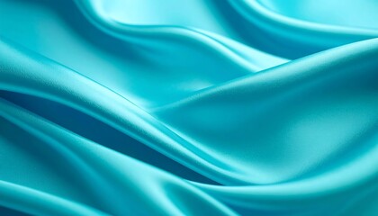 Teal silk fabric texture