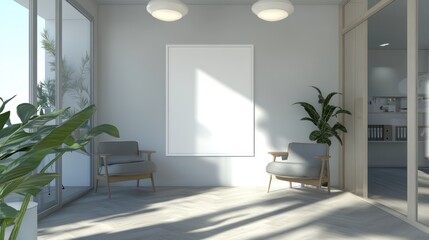 Fototapeta premium Modern interior waiting area