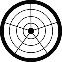 Black Target Icon, Bullseye Aim Symbol for Focus, Precision, and Strategy Concepts, Black Bullseye Target Icon, Minimal Vector Symbol for Precision Aim, Business Strategy, Focus, and Marketing Concept