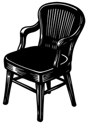 black vector illustrator chair