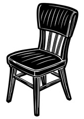 black vector illustrator chair