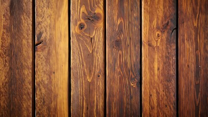 Fototapeta premium Rustic Dark Wood Paneling with Visible Grain and Knots Background Texture