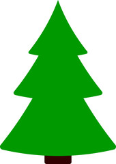 christmas tree vector illustration