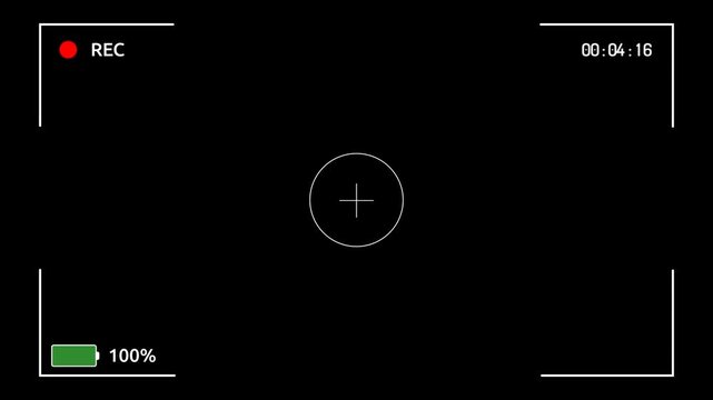 Animaci&oacute;n del bot&oacute;n de grabaci&oacute;n de la pantalla de la c&aacute;mara, tiempo de grabaci&oacute;n, clave de croma