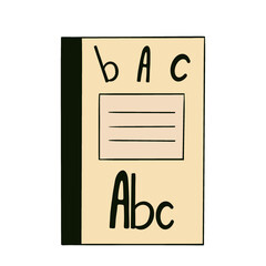 Illustration with a notebook