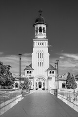 Coronation Cathedral, Reunification Cathedral, orthodox church dedicated to the Holy Trinity and the Holy Archangels Michael and Gabriel inside Alba Carolina citadel, Alba Iulia, Transylvania, Romania