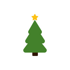 Christmas tree isolated on white