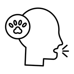 Pet,Allergy Outline Icon