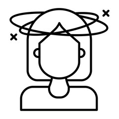 Headache Outline Icon