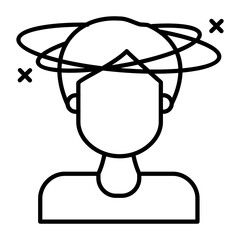 Headache Outline Icon
