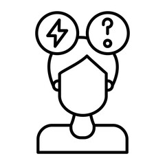 Anxiety Outline Icon