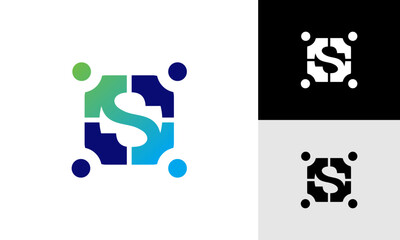 letter S community logo