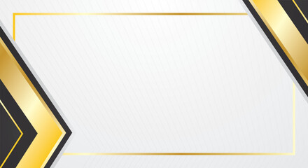 Luxury black gold abstract on white background for certificate design