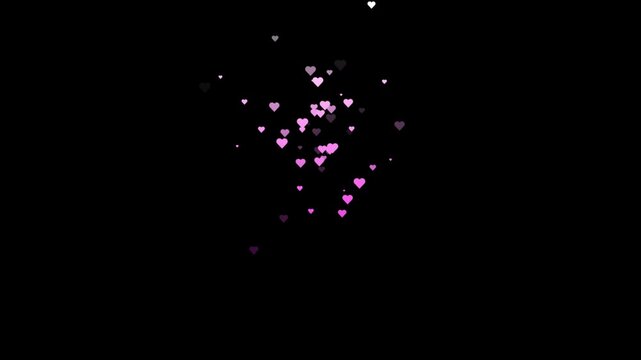 4K Pastel Pink Floating Hearts Seamless Background
