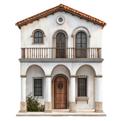 Obraz premium Vintage house Isolated on a Transparent Background