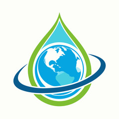 Obraz premium save the planet icon