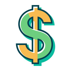Obraz premium dollar sign icon