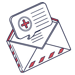 envelope with a message