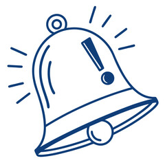 vector illustration of a bell