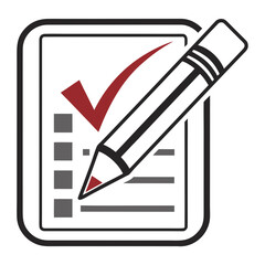 check list with pencil
