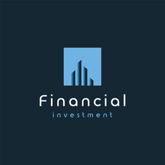 creative financial investment abstract logo template design.Logo for business corporate identity.