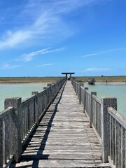 Wooden bridge caribian vibes