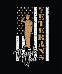  VETERANS THANK YOU t shirt design
