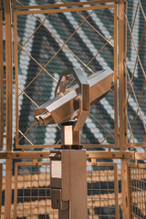 Observation deck telescope, Vienna cathedral rooftop