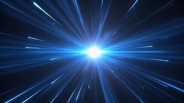 Illuminate productions K centre top blue optical flare animation volumetric light rays burst elegantly frame enhancing sci fi reveals logo stingers cinematic title