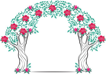 circular frame tree