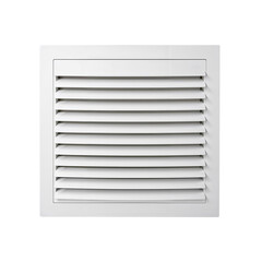 White Air Vent Grille with Horizontal Slats for Indoor Ventilation
