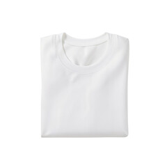 Plain White T-Shirt – Classic Folded Garment with Clean Minimalist Aesthetic