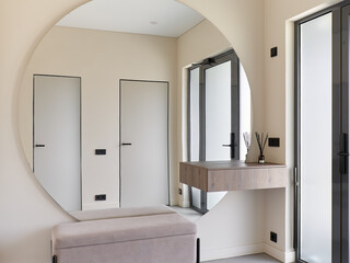 interior design. interior photography of an apartment for rent. One-room apartment with a simple and cozy design. High quality photo