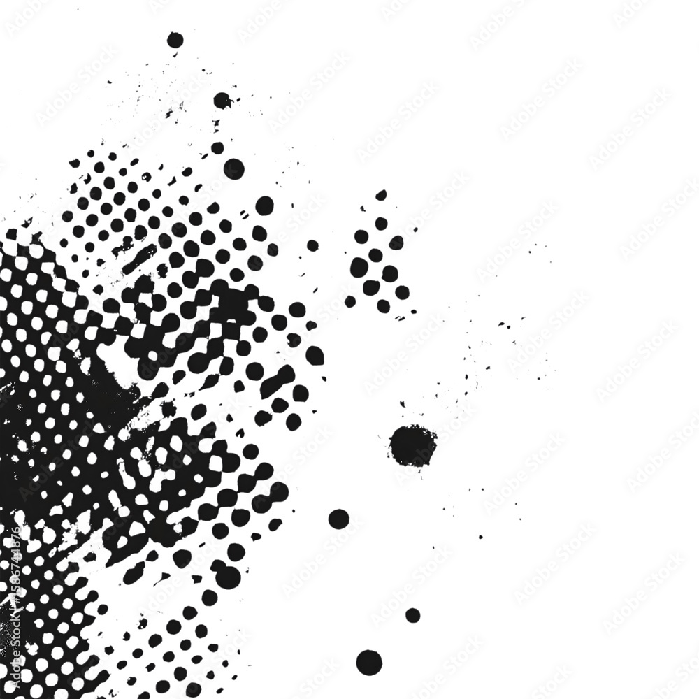 Poster dots comic print effect mockup - image #3 @midteam