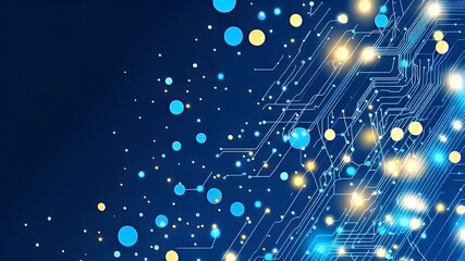 Abstract blue light design - Powered by Adobe