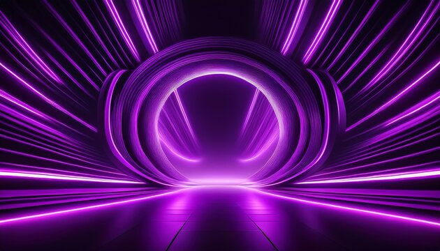 neon purple grid design on a black background creating a futuristic visual experience in digital art
