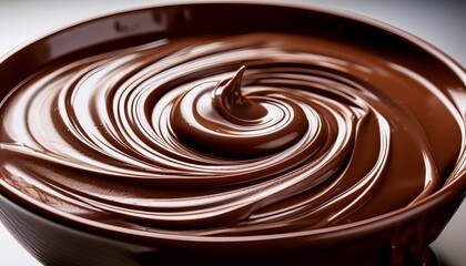smooth swirls of rich chocolate cream