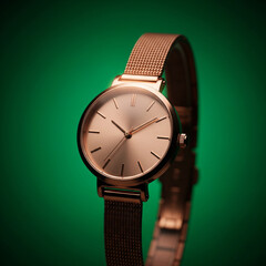 watch on a black background