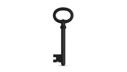 Silhouette of an antique key
