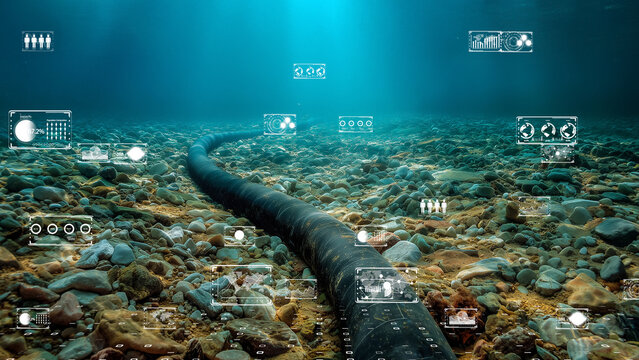 underwater technology communication system concept - Powered by Adobe